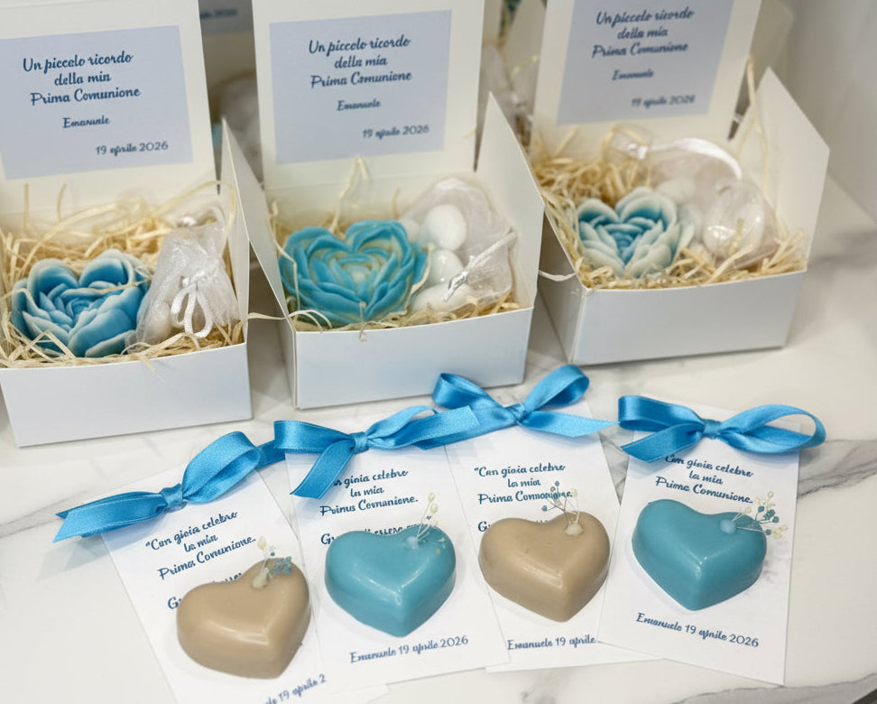 Cialda cuore su cartoncino