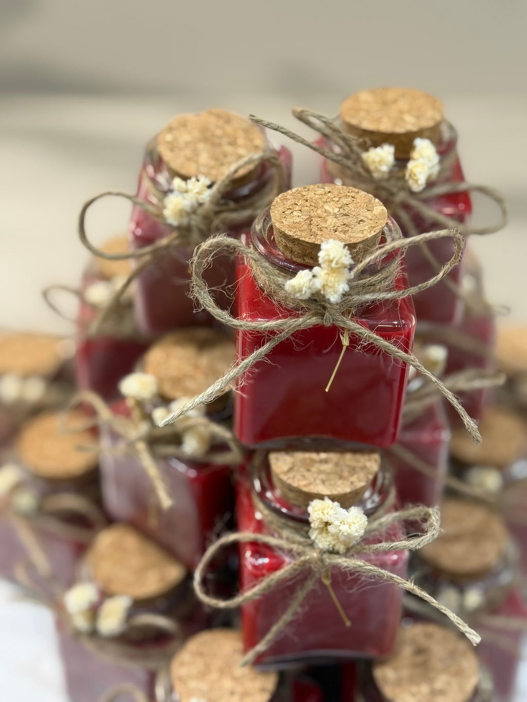 Mini candele con tappo in sughero